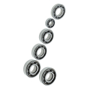 SKF Kugellagersatz für Motor (6-tlg.), Simson S51, SR50, KR51/2, S53, S70, MS50